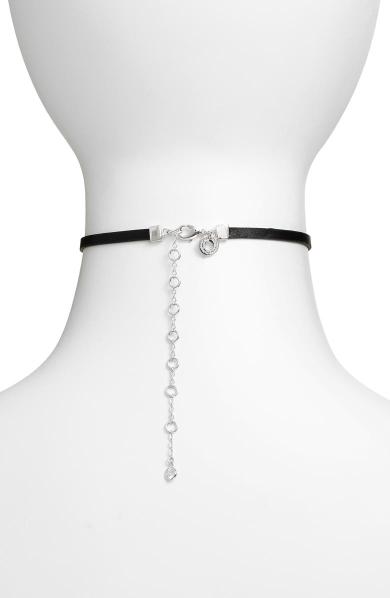 CZ by Kenneth Jay Lane Three Starburst Choker, Alternate, color,
