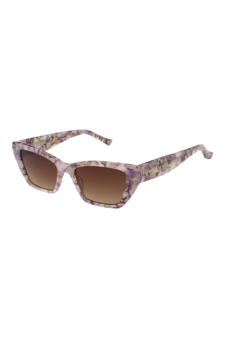 53mm Cat Eye Sunglasses, Alternate, color, PEARL PINK MARBLE