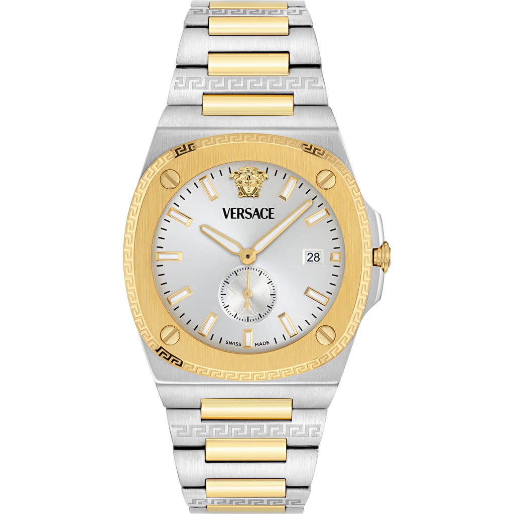 Versace Tolomeo Bracelet Watch, 40mm In Metallic