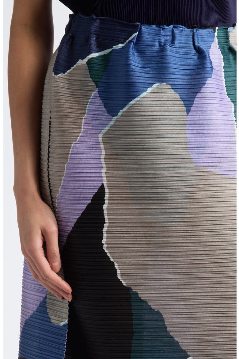 Surprise Pleated A-Line Midi Skirt, Alternate, color, PURPLE