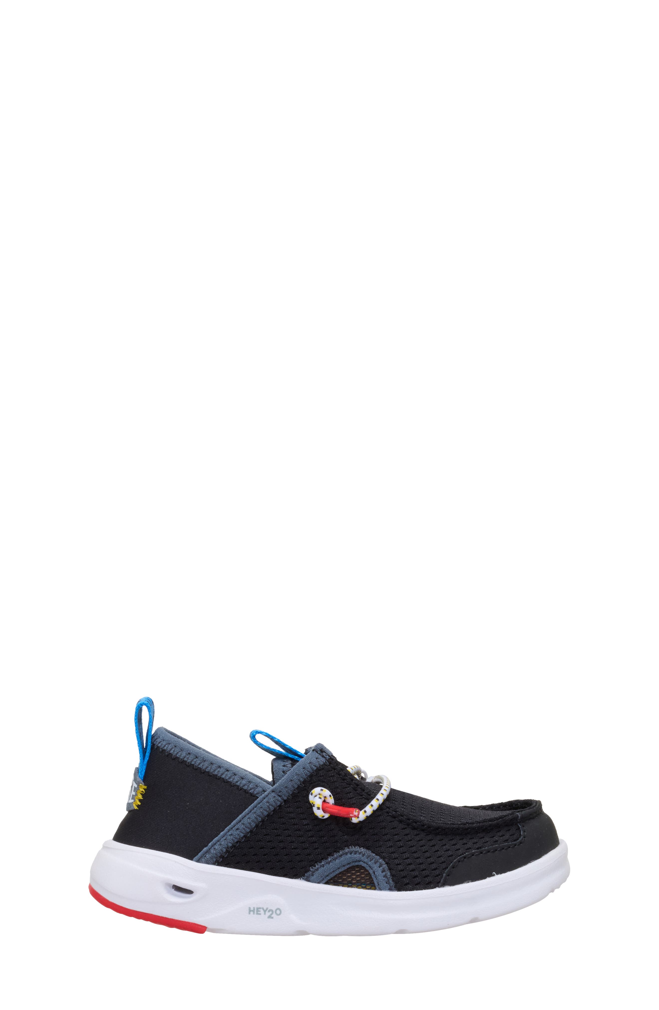 Hey Dude Kids' Wally Hey2O Wander Mesh Slip-On, Alternate, color, Black