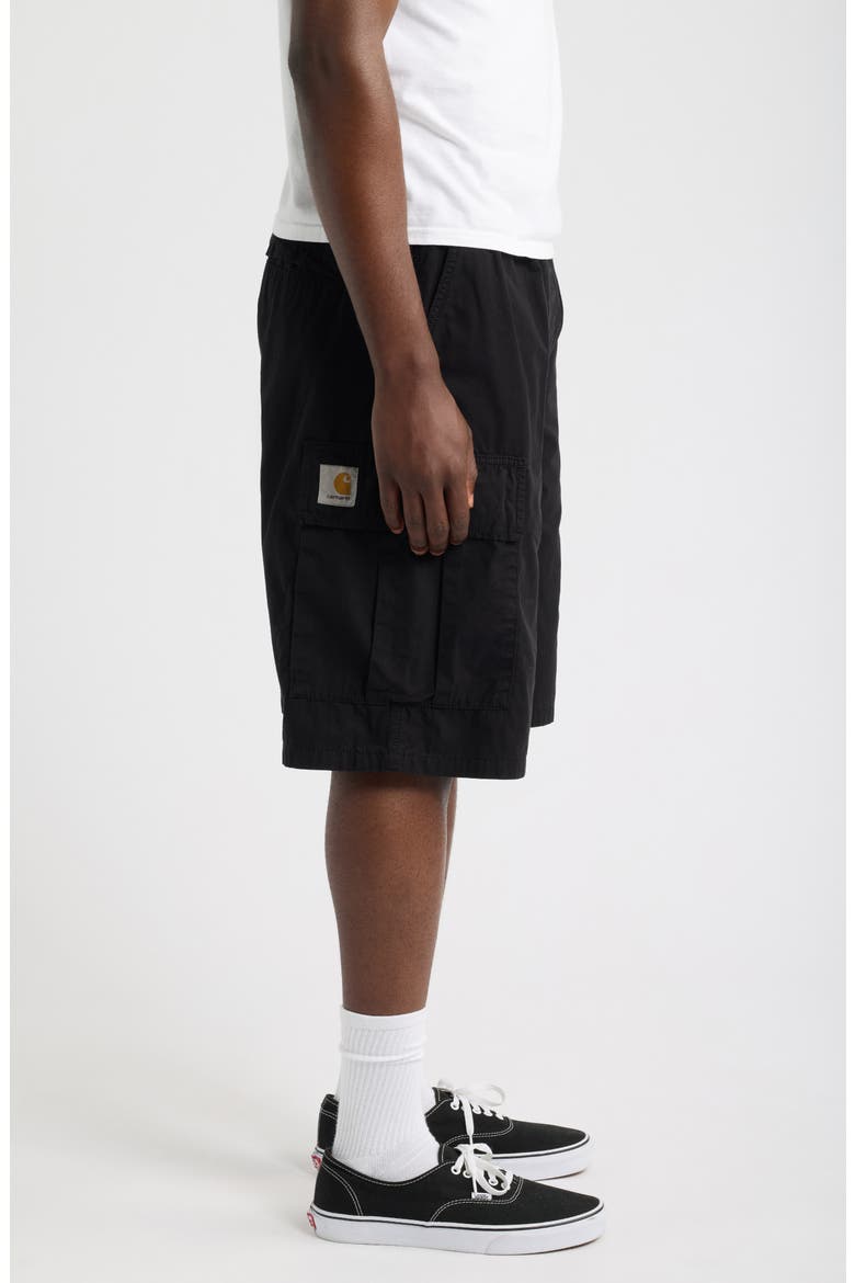 Mandler Cargo Shorts, Alternate, color, BLACK (GARMENT DYED)