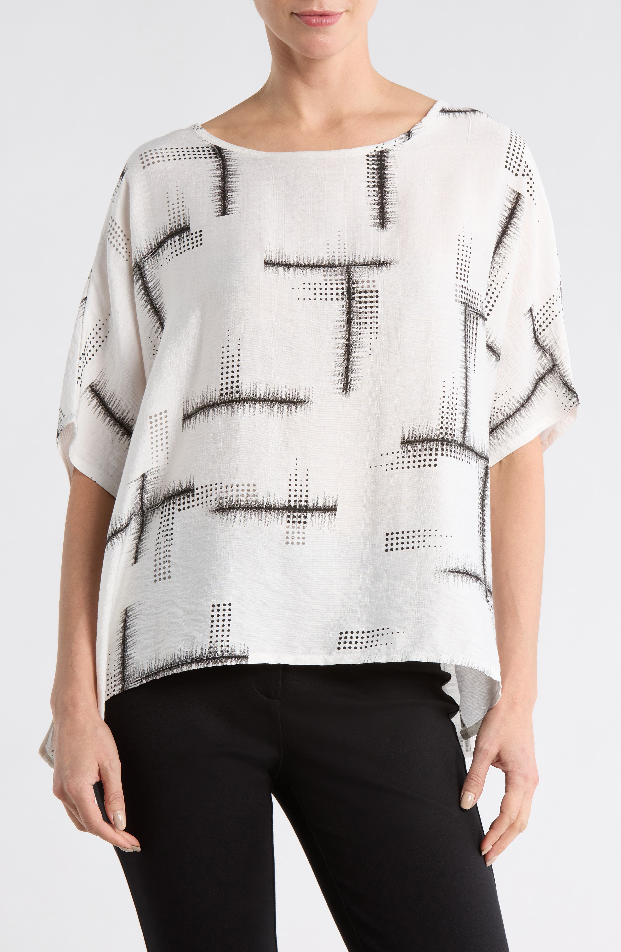 PATRIZIA LUCA Short Sleeve Boxy Top