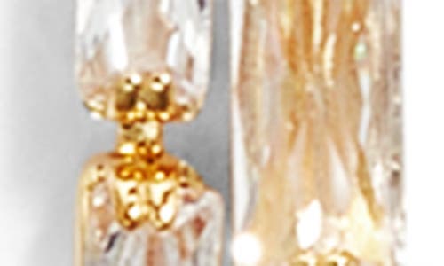 Nordstrom Cubic Zirconia Tassel Earrings In Clear- Gold