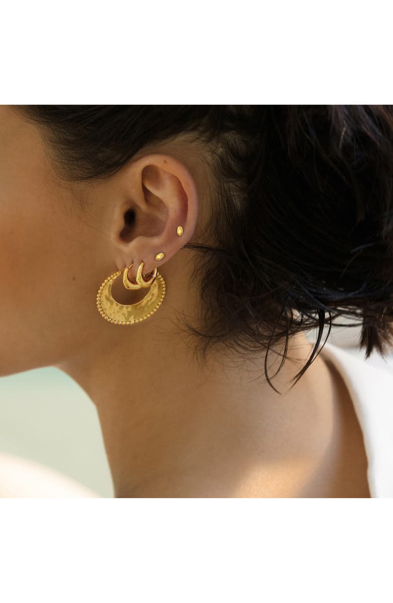 Monica Vinader Deia Beaded Hoop Earrings, Alternate, color,