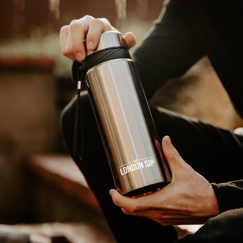 London Sip Infuser Bottle 2-pack, 25oz In Silver