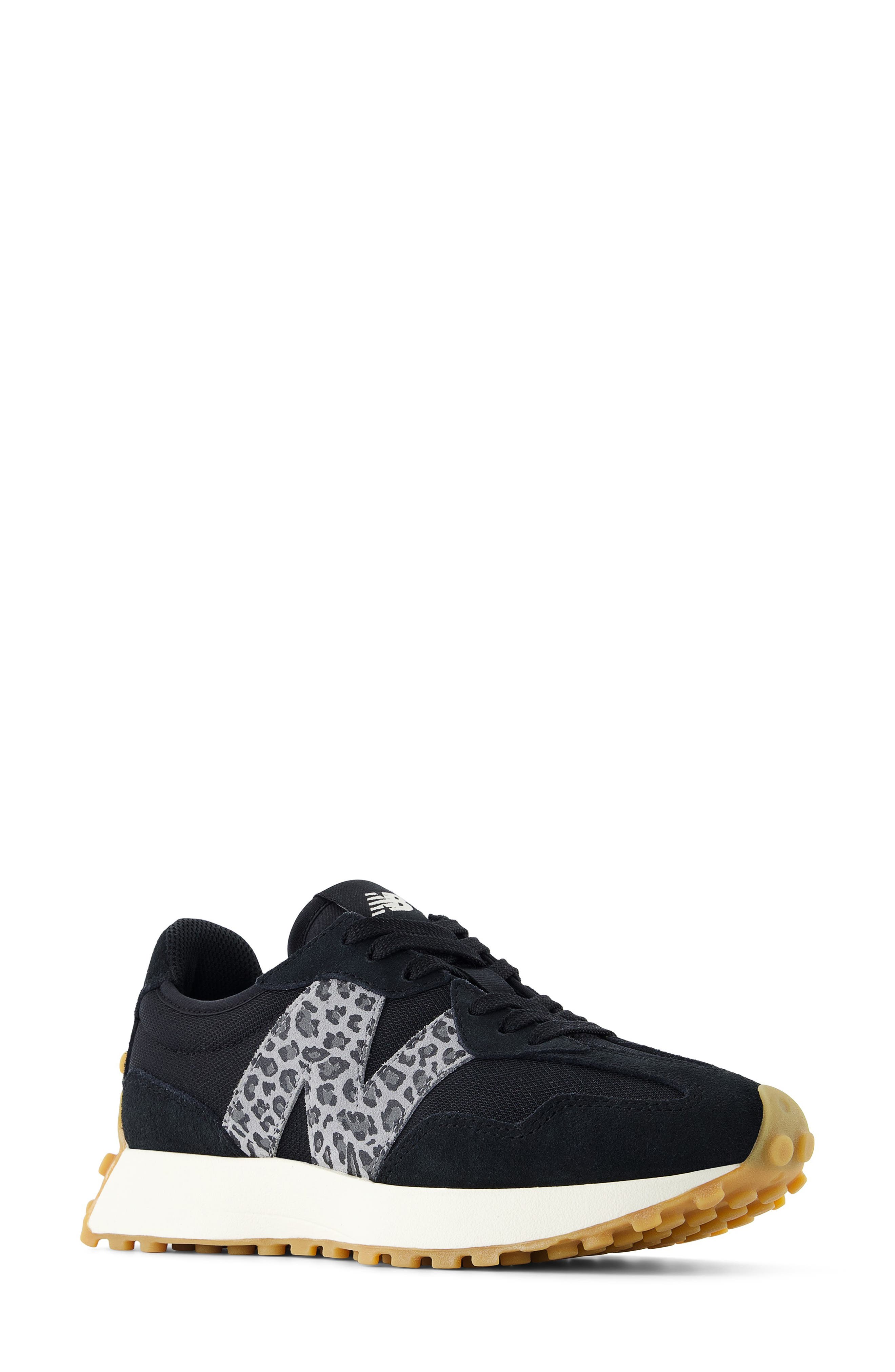 New Balance 327 Sneaker, Main, color, Black/ Black
