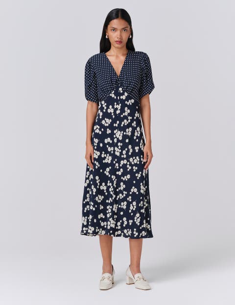 Lulu V-neck Midi Dress