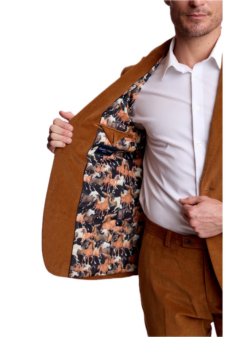 Ashton Slim Peak Jacket, Alternate, color, CARAMEL COFFEE