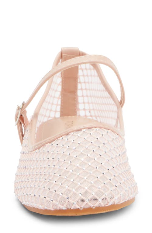 Top Guy Shoes Rosario Rhinestone Mesh Mary Jane Flat