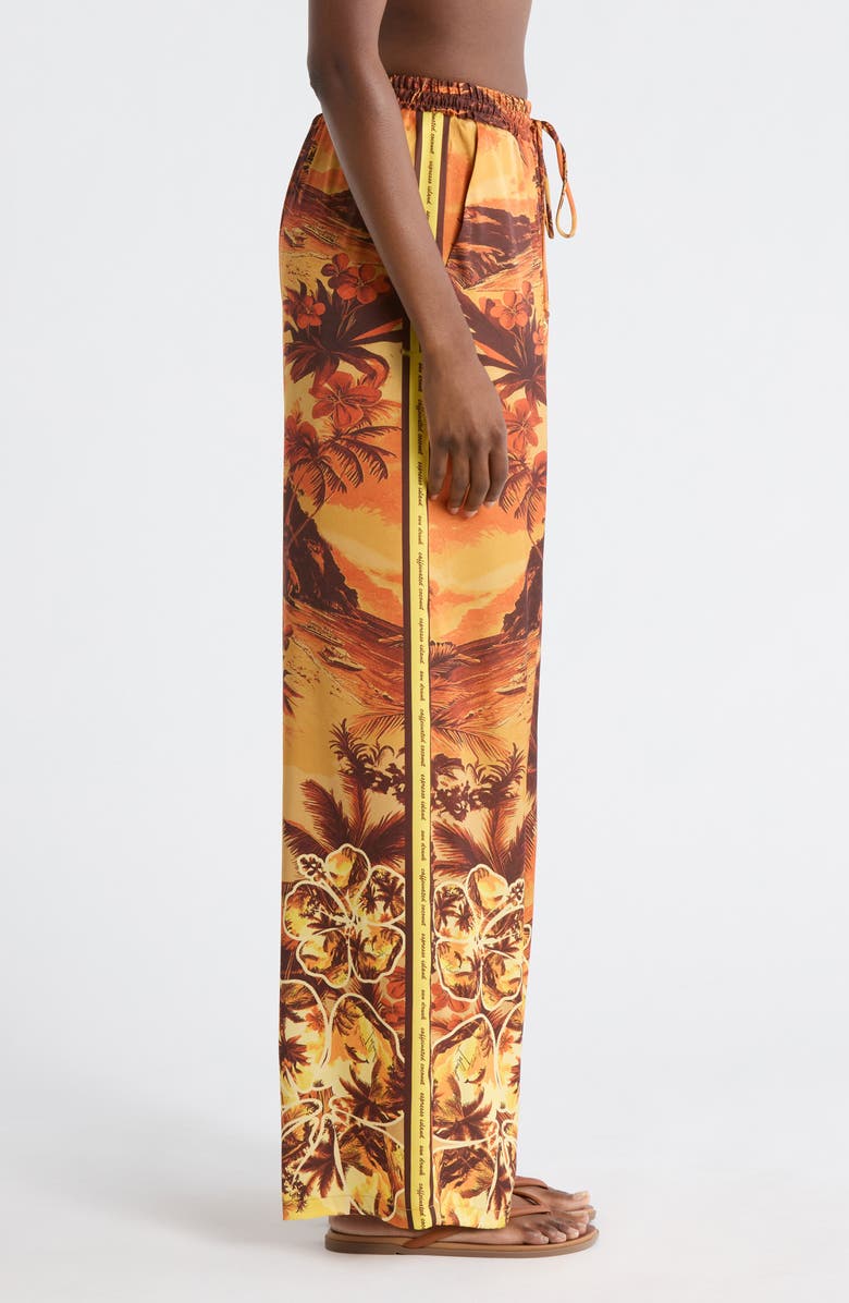 Kulani Kinis Drawstring Cover-Up Resort Pants, Alternate, color, Vintage Vacay