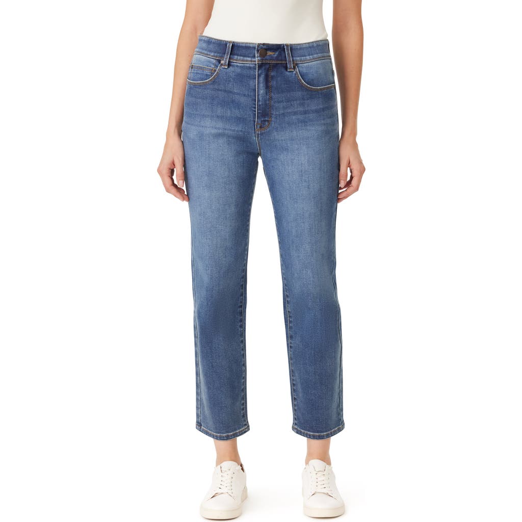 Curve Appeal Rae High Waist Straight Leg Jeans In Capri