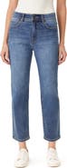 CURVE APPEAL Effortless 27-Inch High Rise Slim Straight Leg Jeans