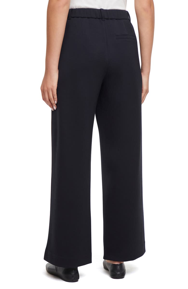 Three Dots Zora Wide Leg Pants, Alternate, color, Black Beauty