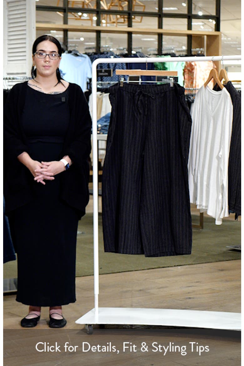 Organic Linen Blend Ankle Wide Leg Pants video