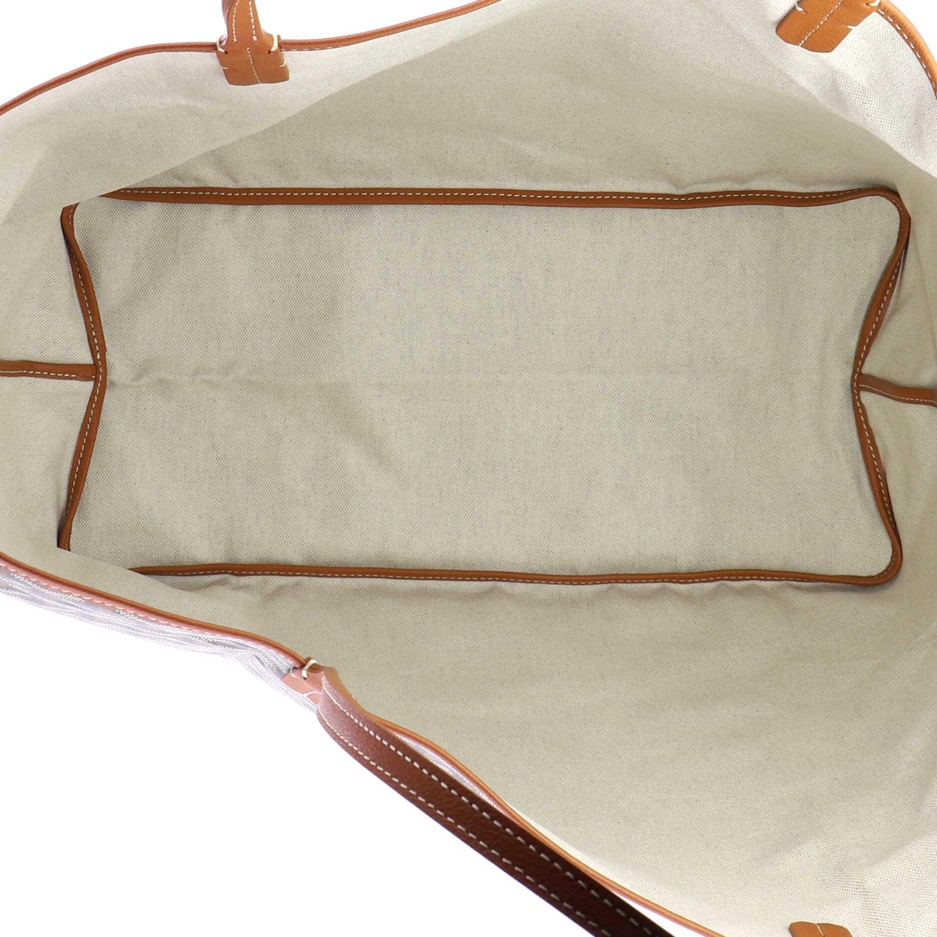 Pre-Owned Goyard Saint Louis Tote Coated Canvas GM, Alternate, color, Brown