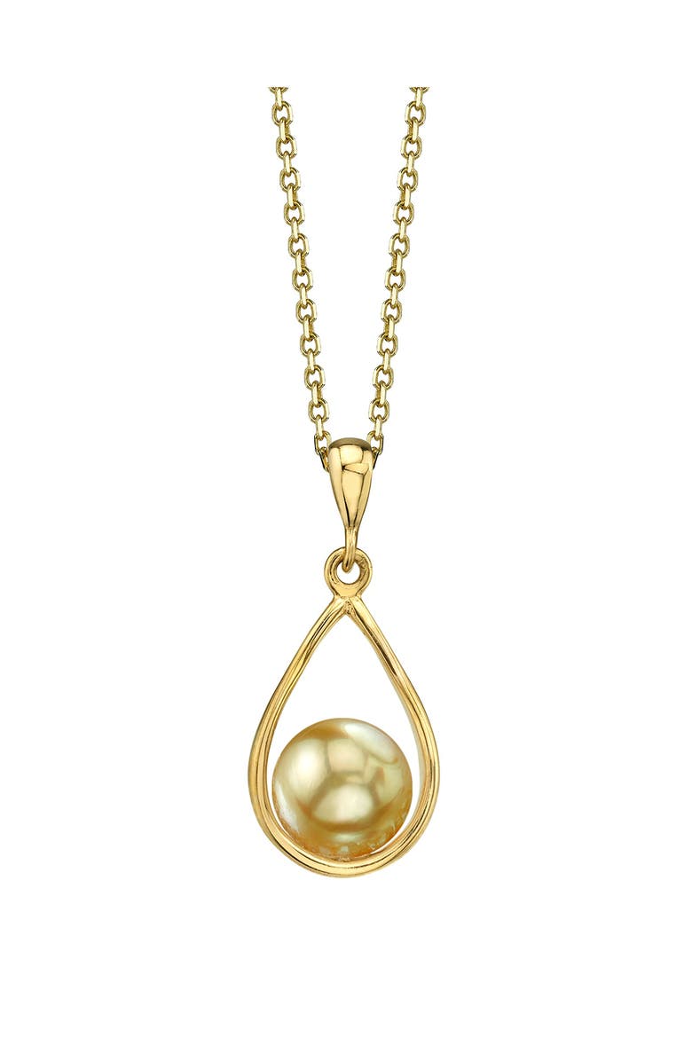 Golden South Sea Pearl Jess Pendant, Main, color, Golden Pearl