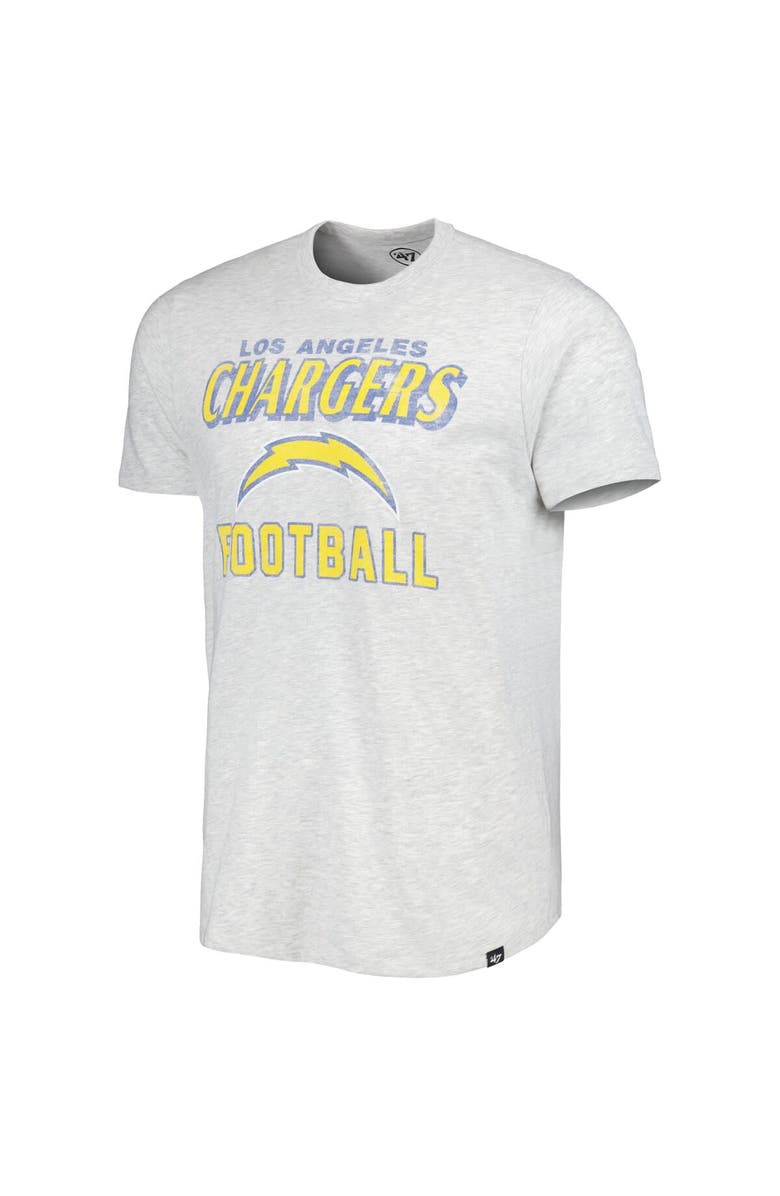 '47 Men's '47 Heathered Gray Los Angeles Chargers Dozer Franklin Lightweight T-Shirt, Alternate, color, Gray