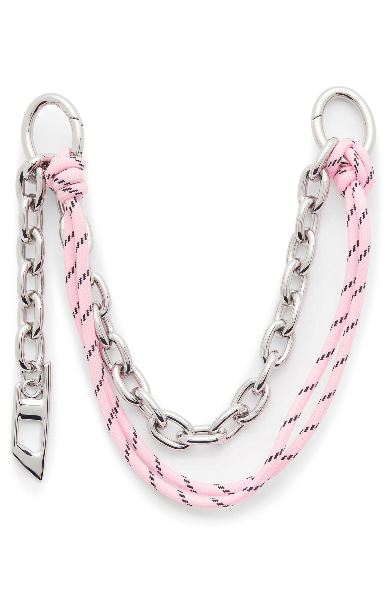 DIESEL<sup>®</sup> Double Chain Bag Charm, Main, color, Pink