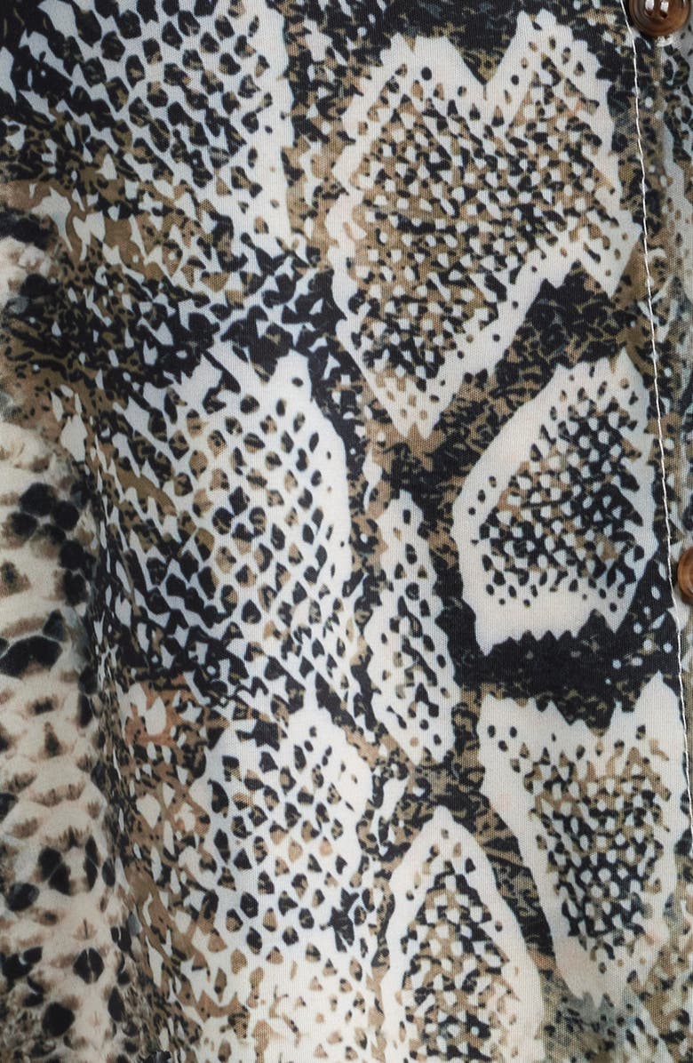 NIKKI LUND Ursula Print Dress, Alternate, color, Grey