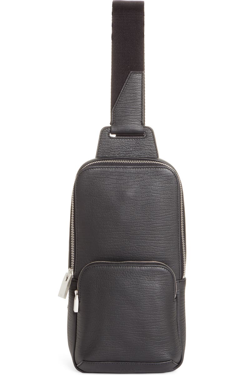 1017 ALYX 9SM Leather & Nylon Crossbody Bag, Main, color,