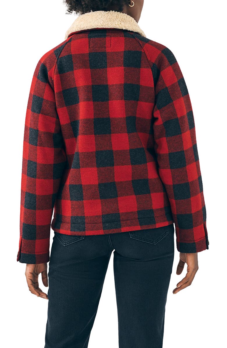 Faherty Legend<sup>™</sup> High Pile Fleece Collar Crop Jacket, Alternate, color, 
