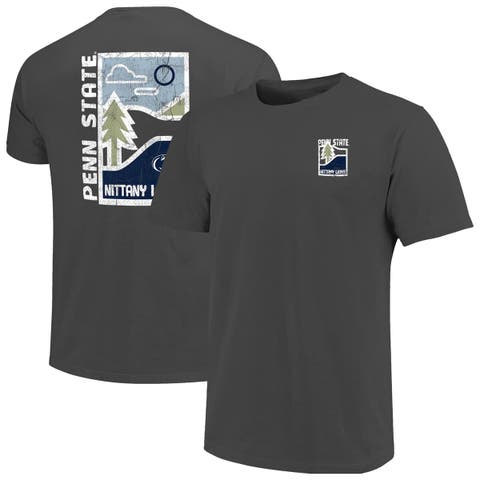 Men's  Graphite Penn State Nittany Lions Comfort Colors Minimal Vista Distressed Graphics T-Shirt