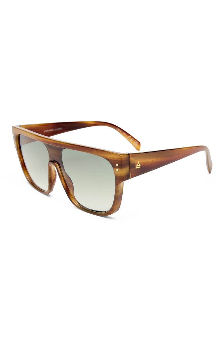 Starwake Oversize Flat Top Sunglasses, Alternate, color, CHOCOLATE HAZE