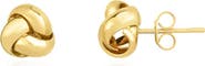 The Lovery Fine Jewelry Polished Gold Knot Stud Earring