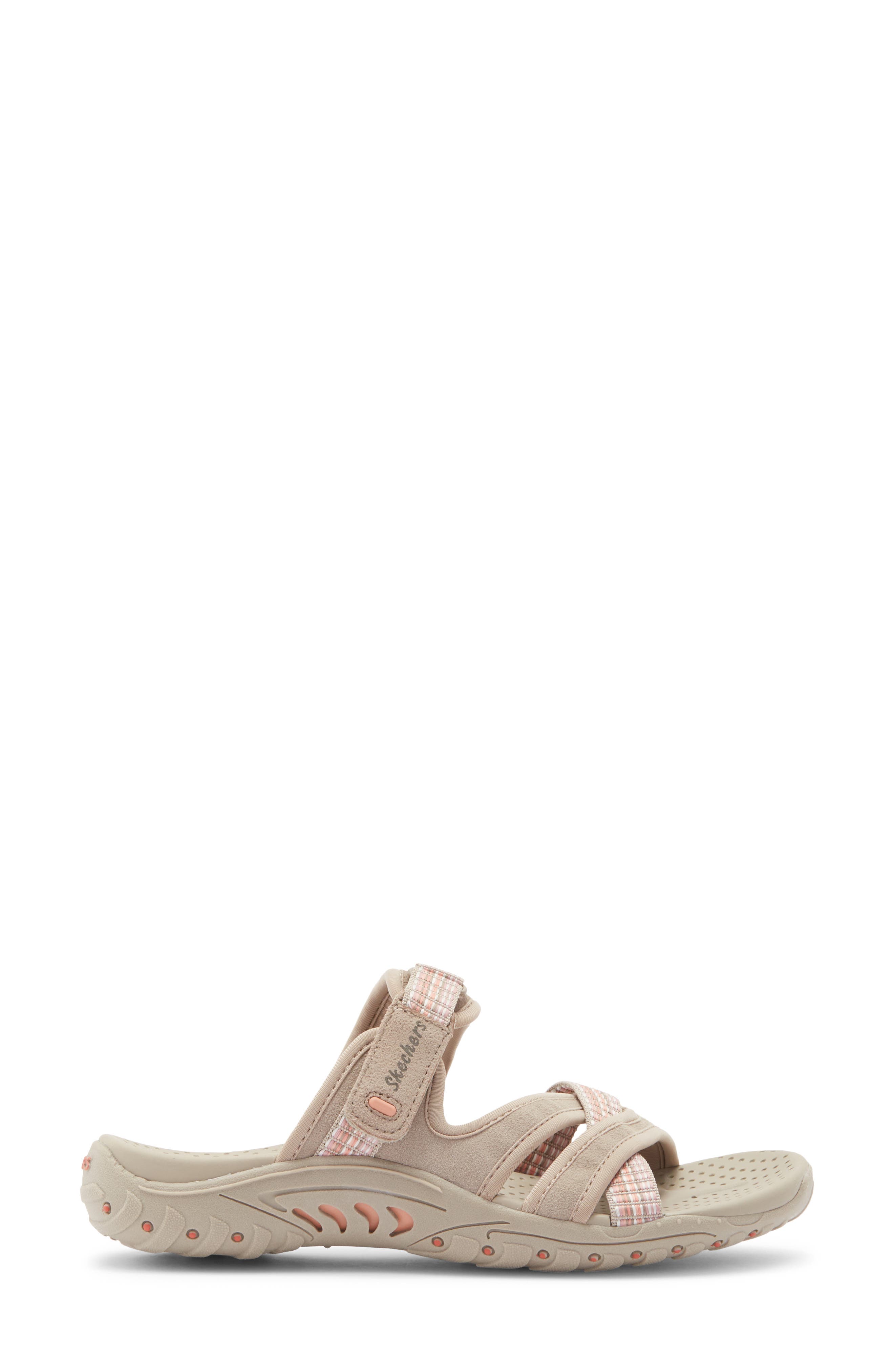 SKECHERS Reggae Color Slide Sandal, Alternate, color, Taupe