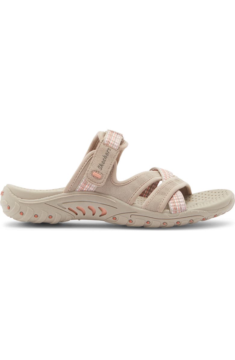 SKECHERS Reggae Color Slide Sandal, Alternate, color, Taupe
