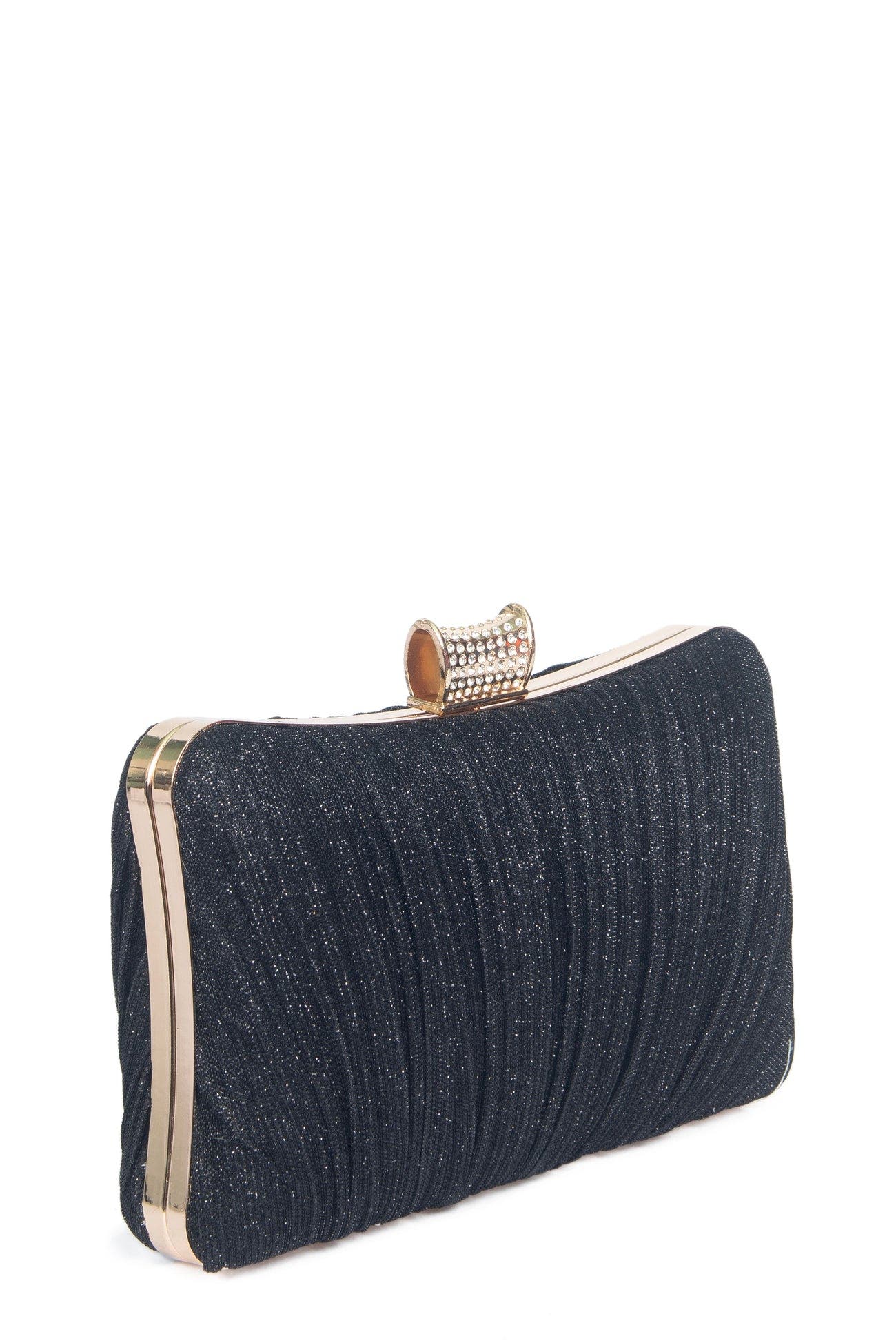 Lauren Lorraine Classy Clutch, Alternate, color, Black