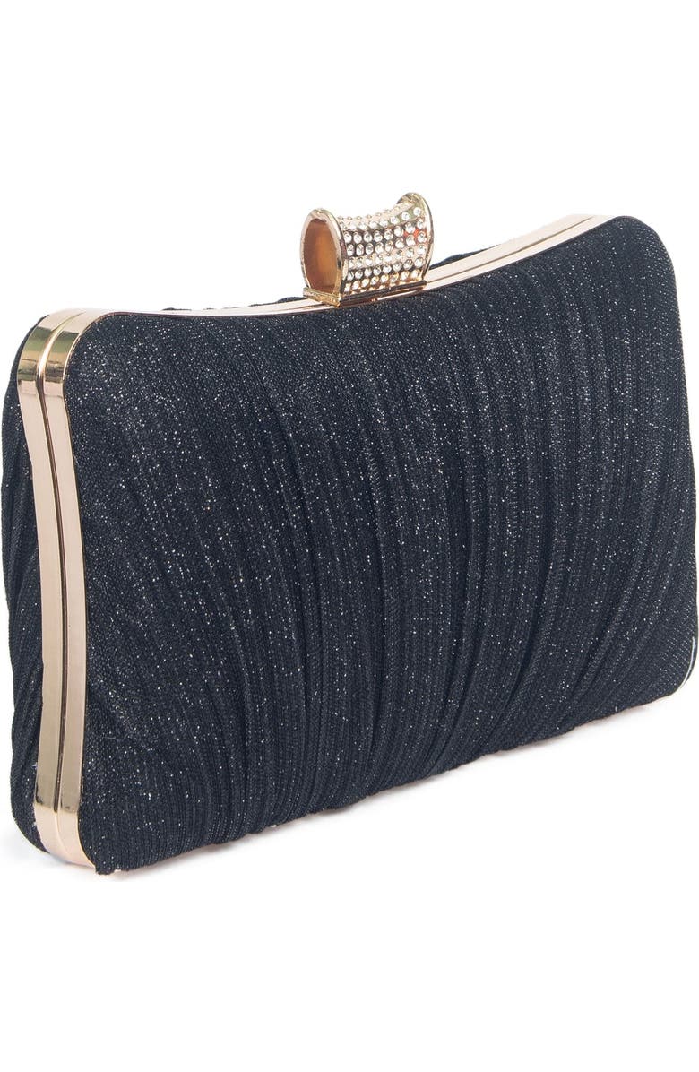 Lauren Lorraine Classy Clutch, Alternate, color, Black
