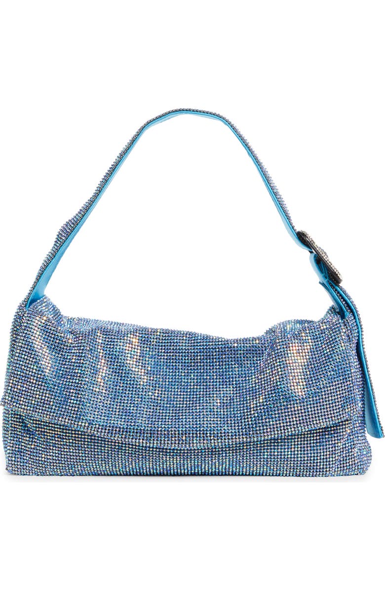 Benedetta Bruzziches Vitty Grande Crystal Mesh Shoulder Bag, Main, color,