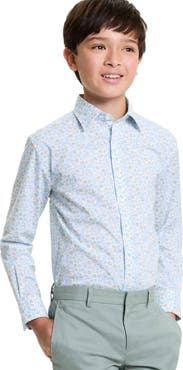 Tallia Kids' Floral Button-Up Shirt