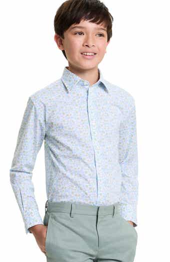 Kids' Floral Button-Up Shirt