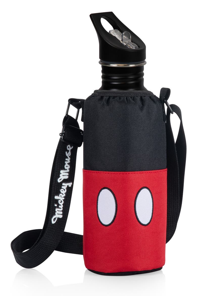 Minnie Mouse Bottle & Cooler Sling, Main, color, BLACK