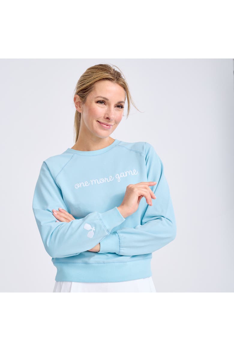 Love All Sweatshirt, Alternate, color, Light Blue One More Game