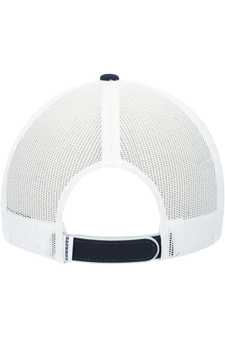 Men's HOOey Navy/White Dallas Cowboys Star Patch Rope Trucker Snapback Hat, Alternate, color, Navy
