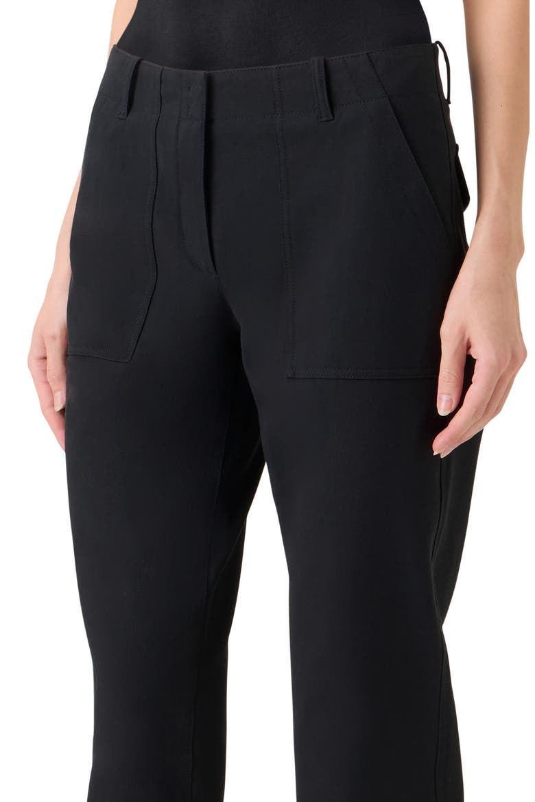 Franco Stretch Cotton Gabardine Slim Ankle Pants, Alternate, color, BLACK