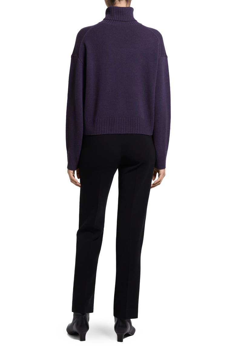 Fold-Over Turtleneck Cashmere Sweater, Alternate, color, NIGHTSHADE - H0P