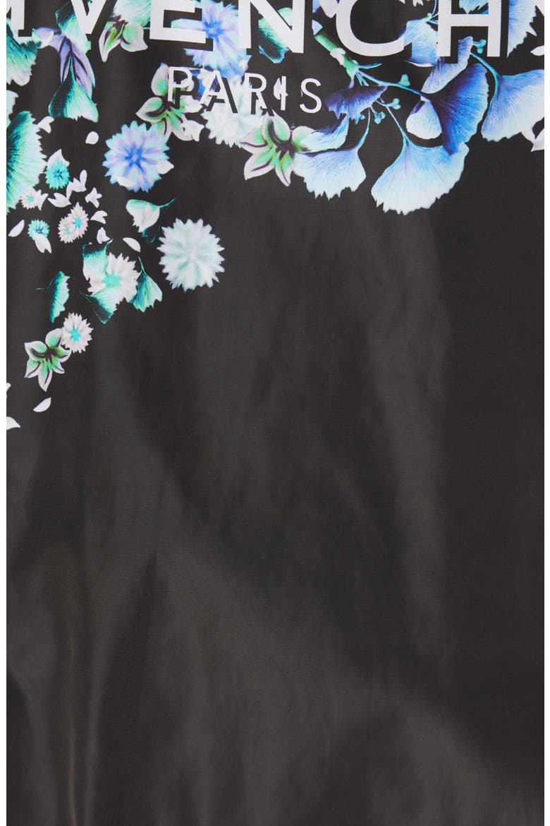 Print Windbreaker Jacket, Alternate, color, BLACK