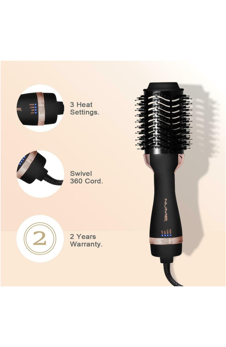 NUME Aero Blow Dryer Brush 3-inch Volumizing Hot Air Brush, Alternate, color, Black