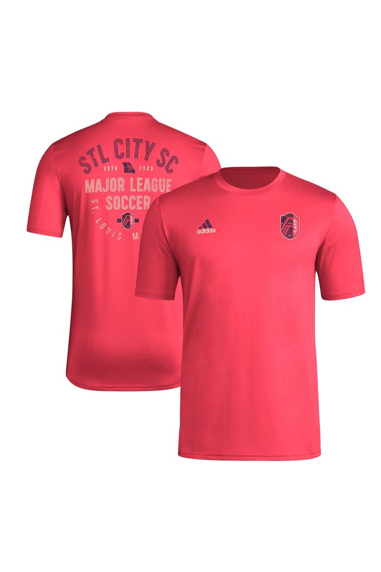 Men's adidas Red St. Louis City SC Local Stoic AEROREADY T-Shirt, Alternate, color, Red