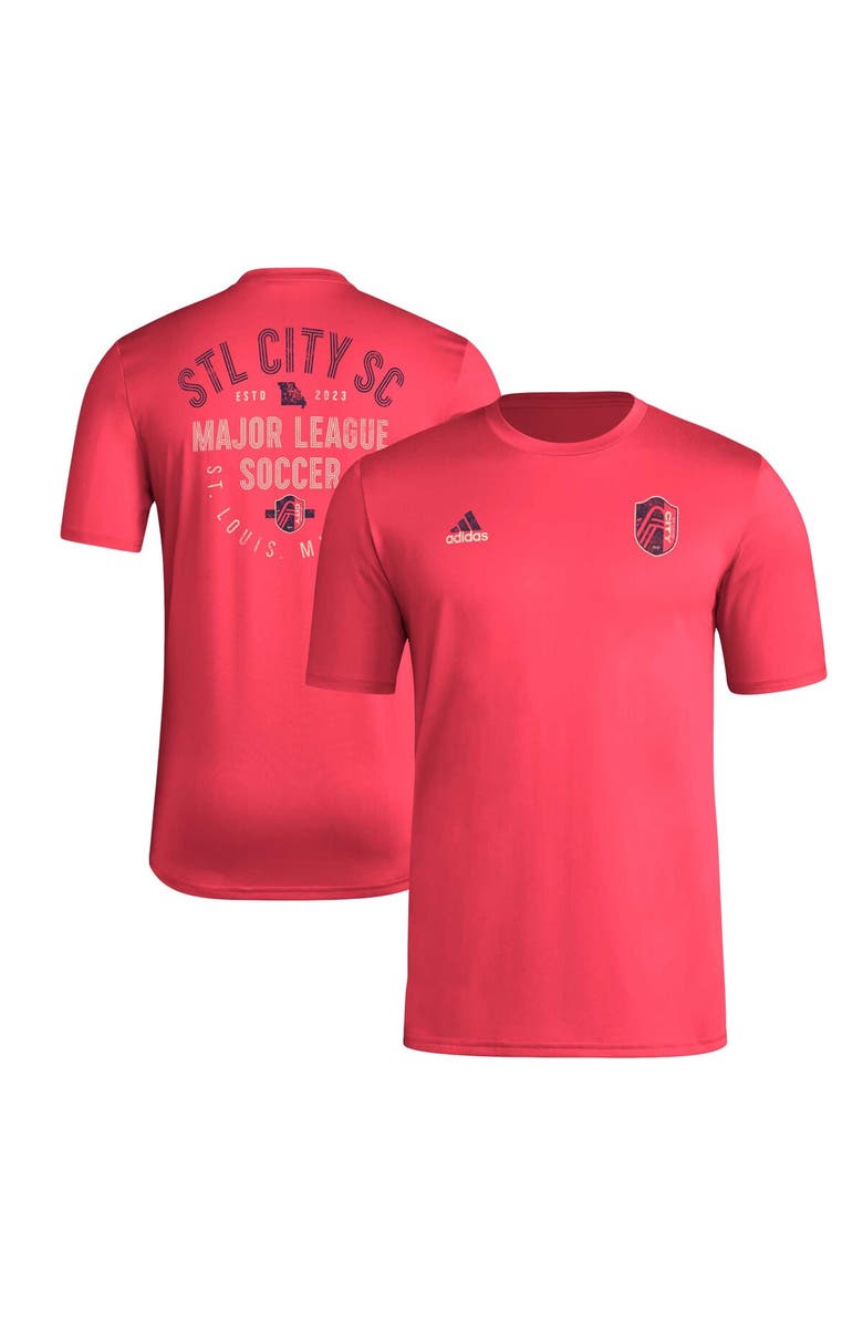 adidas Men's adidas Red St. Louis City SC Local Stoic AEROREADY T-Shirt, Alternate, color,