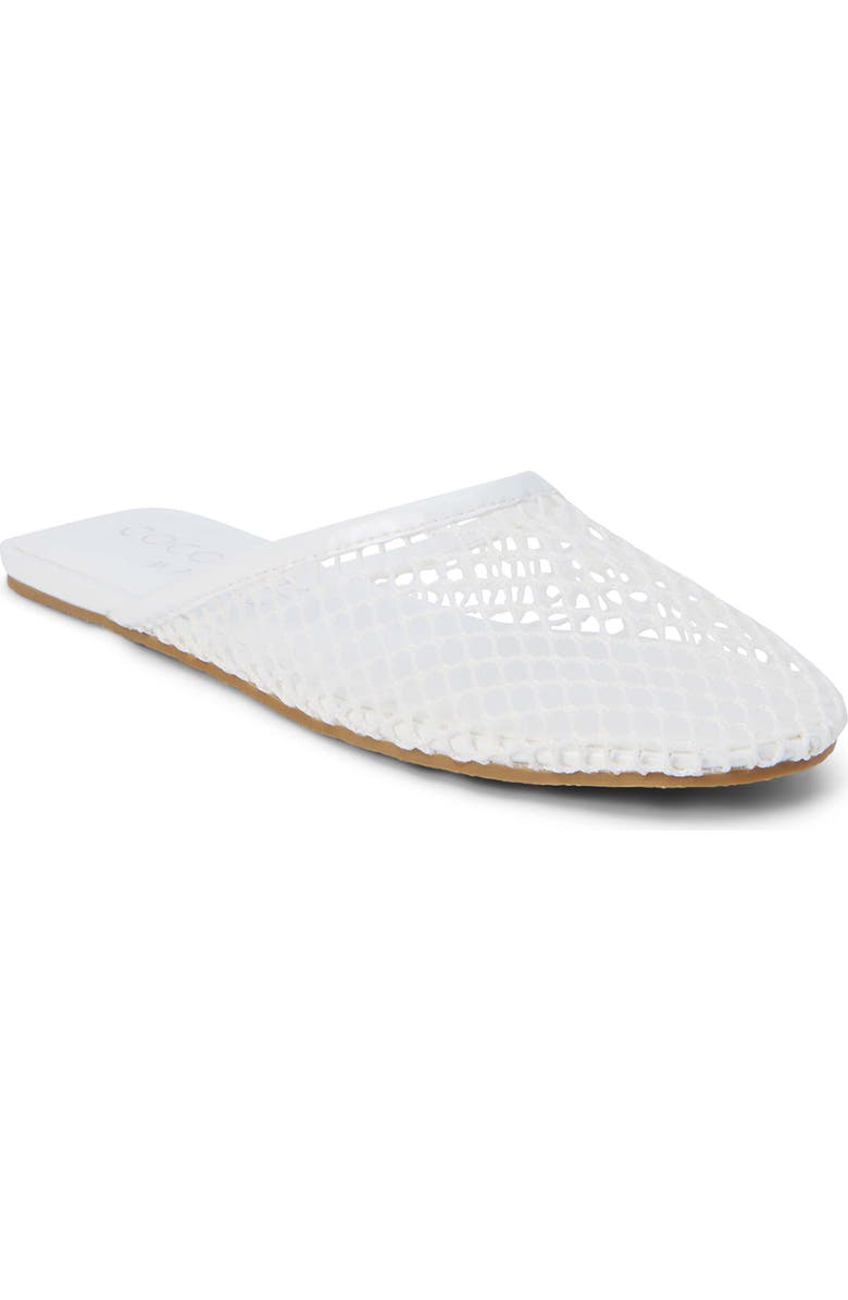 Coconuts by Matisse Brooklyn Mesh Mule, Main, color, White