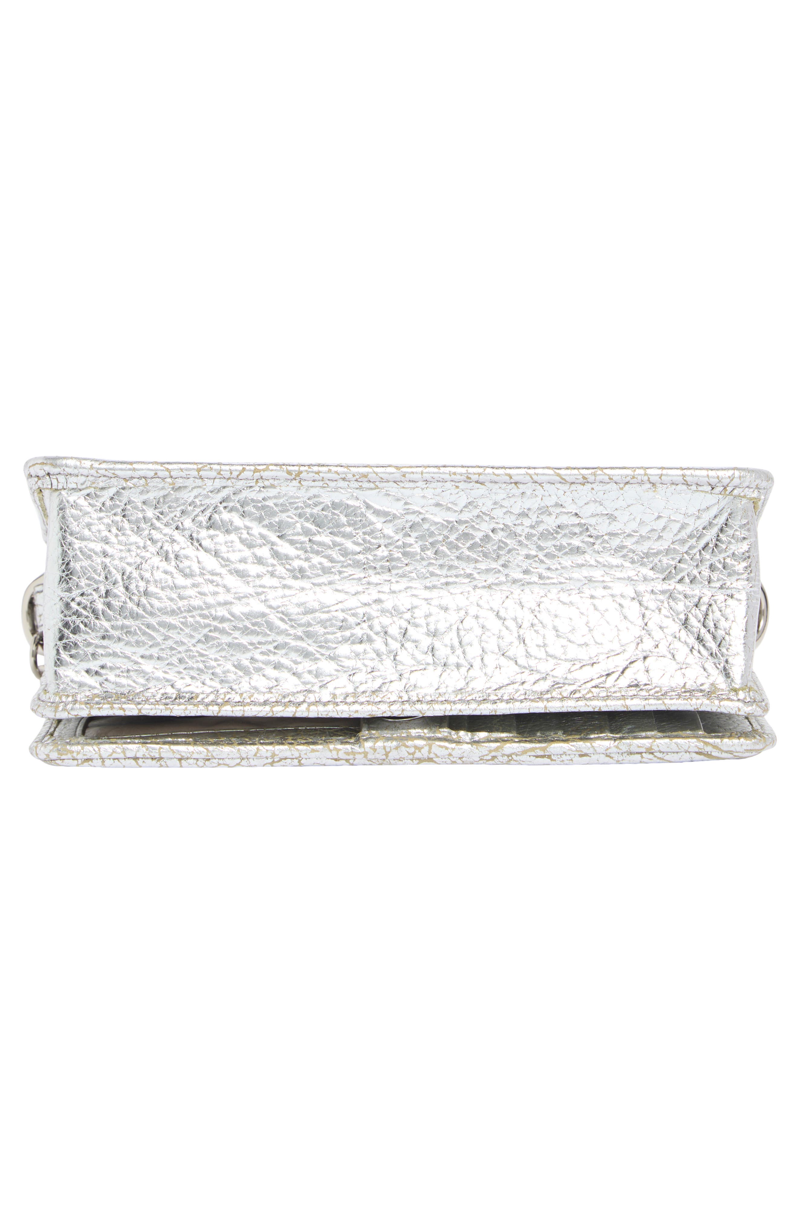 Minuette Leather Crossbody Bag, Alternate, color, SILVER DUCHESS