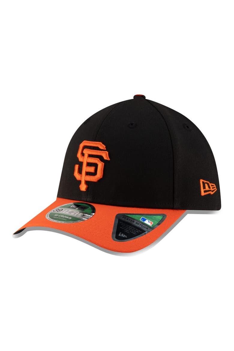Men's New Era  Black San Francisco Giants Alternate Player Replica 39THIRTY M-Crown Flex Hat, Main, color, Black