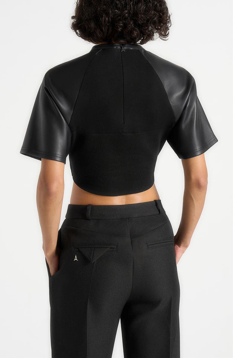 Manière De Voir Juline Corset T-Shirt, Main, color, Black