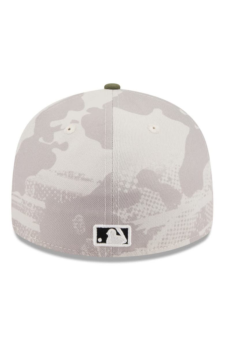 New Era Men's New Era Light Beige/Olive San Diego Padres 2025 Armed Forces Day Low Profile 59FIFTY Fitted Hat, Alternate, color, Light Beige